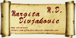 Margita Divjaković vizit kartica